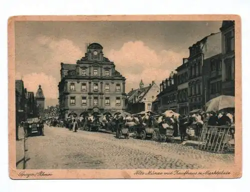 Ak Speyer Rhein Alte Münze mit Kaufhaus und Marktplatz 1949