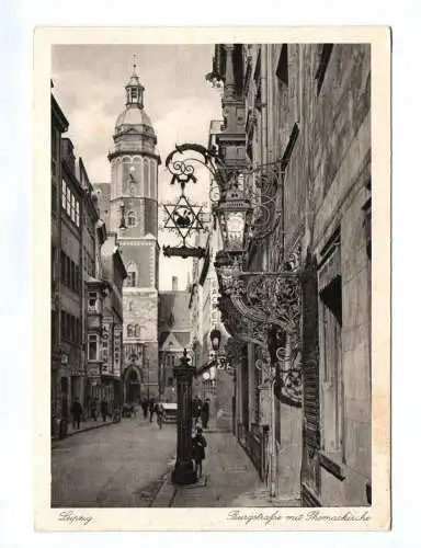 Ak Burgstraße mit Thomaskirche