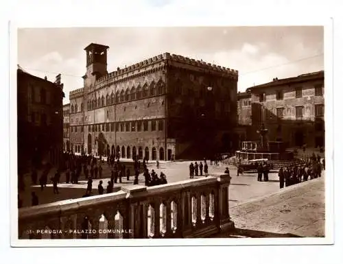 Ak Perugia Palazzo Comunale 1939 Italien Palast