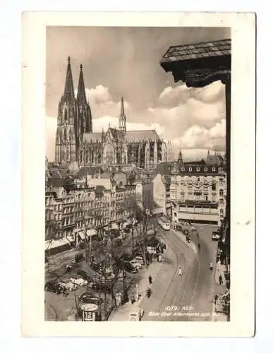 Ak Köln Blick über Altmarkt zum Dom 1946