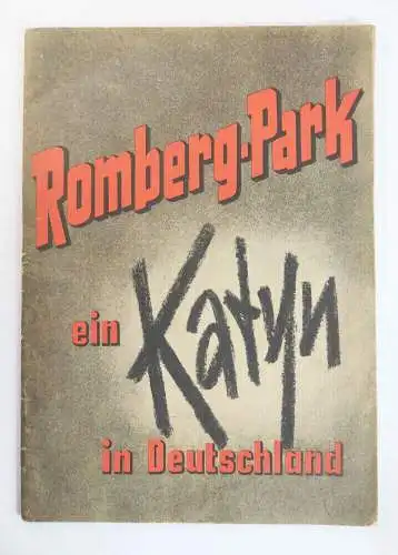 Romberg Park ein Katyn in Deutschland DDR Heft