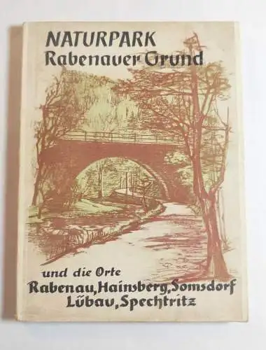 Naturpark Rabenauer Grund 1955 alte Broschüre