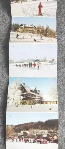 Leporello 21 Bilder 1984 DDR Winter im Osterzgebirge