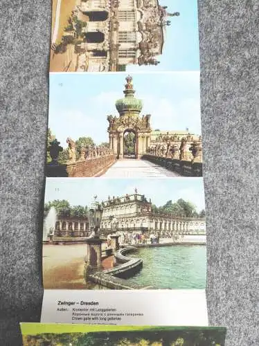 Leporello Zwinger Dresden 1984 DDR 11 Bilder