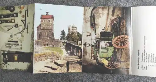 Leporello Burg Stolpen 10 Bilder 1984