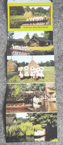 Gruß aus dem Spreewald Leporello 8 Bilder 1985