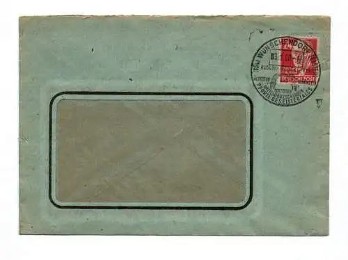 Briefkuvert Wünschendorf Elster 1950 Pforte des Elstertales