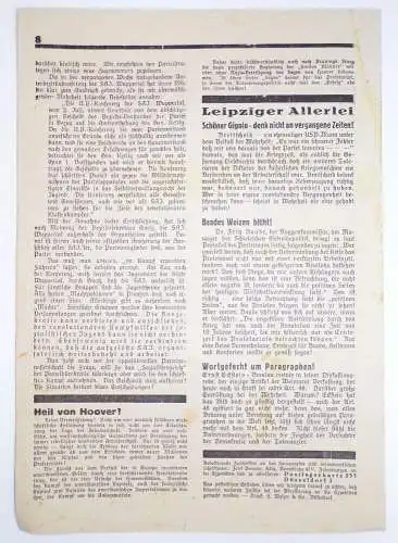 Der Rote Kämpfer Nummer 8 von 1931 Marxistische Arbeiter Zeitung 