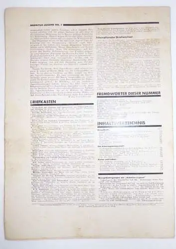 Arbeiter Jugend 1930 Kampf den Nationalsozialismus Nr 7 von 1930 SPD Zeitung