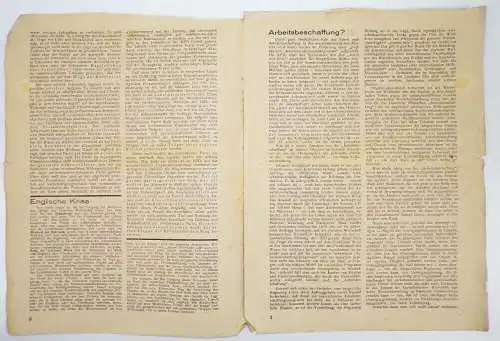 Marxistische Arbeiter Zeitung Der Rote Kämpfer Nummer 9 von 1931 Kommunisten 