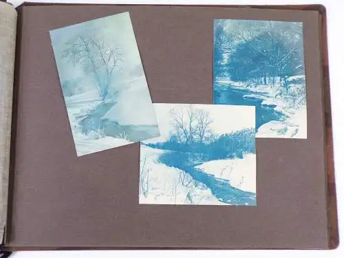 Altes Fotoalbum Bautzen Maler beim malen Löbau Stolpen Schurig Baude Spree