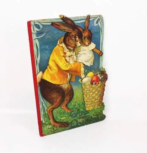 Gruss vom Osterhas Stroefer Kunstverlag Ostern um 1900