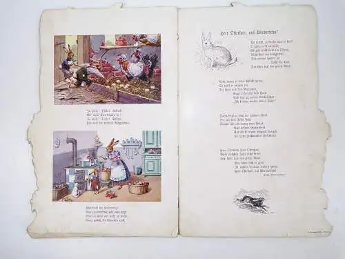 Gruss vom Osterhas Stroefer Kunstverlag Ostern um 1900