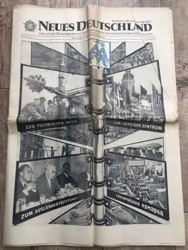 Neues Deutschland DDR Zeitschrift Berlin März 1961