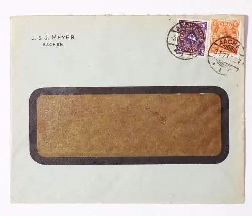 Alter Brief J u J Meyer Aachen 1923