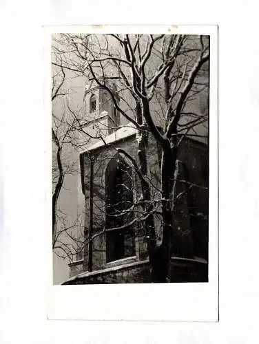 Foto Kirche Dankeskarte-Geburtstag Dezember 1980 Neujahreswünsche für 1981