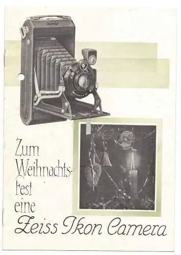 Weihnachts Prospekt Zeiss Ikon Kamera Fotoapparate 1929 !