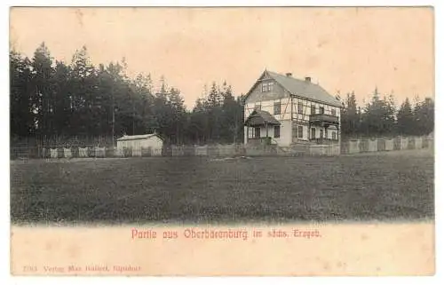 Ak Partie aus Oberbärenburg im Erzgebirge um 1910 (A4525