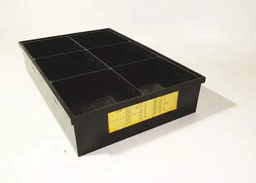 Bakelit Box Sortier Behälter Kiste Schachtel Elrado Aufbewahrung 1950/60 schwarz