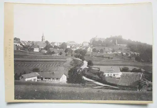 Pappfoto Frauenstein um 1900 Ostseite (F2603