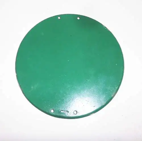 5 x grüne Blechschilder Industrie Design Deko oder zum basteln Ø 17,5 cm !