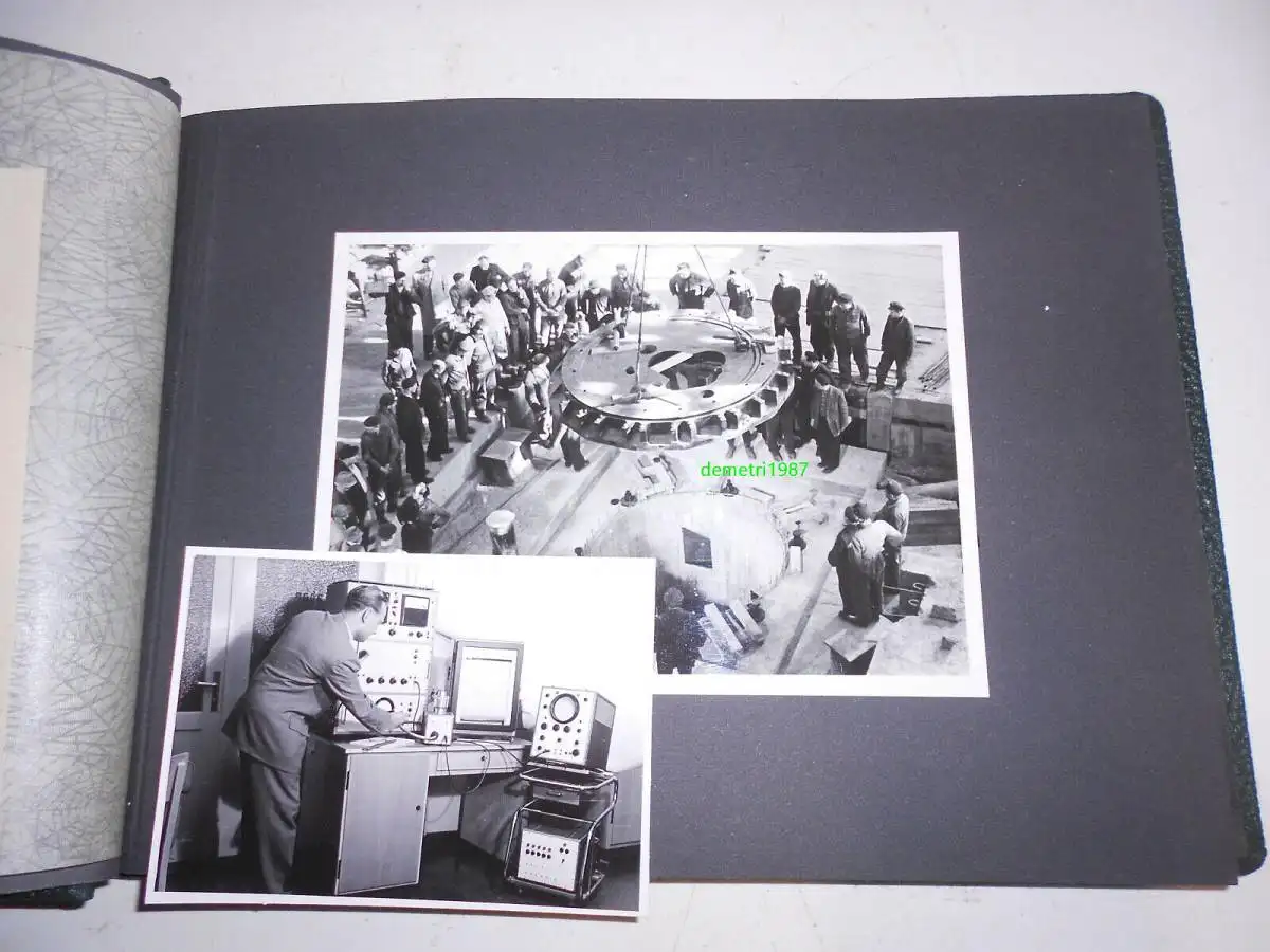Fotoalbum 1959 Rossendorf Forschungsreaktor Kernreaktor AKW Aufbau Fotos 6