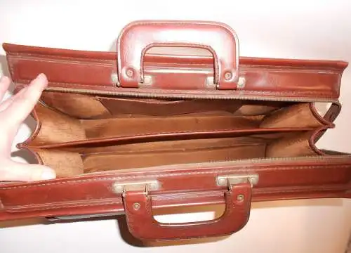 DDR Ledertasche Aktentaschen true Vintage edles Retro Design Mid Century