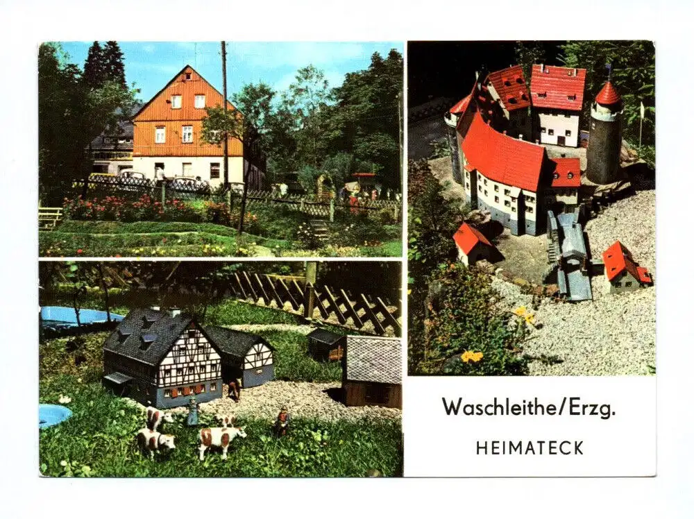 Ak Waschleithe Erzgebirge Heimateck 1977 Gasthaus Osterlamm