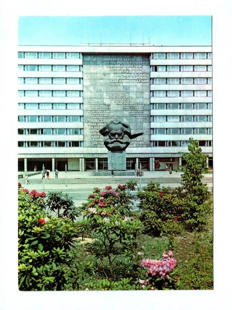 Ak Karl Marx Stadt 1982 Karl Marx Monument