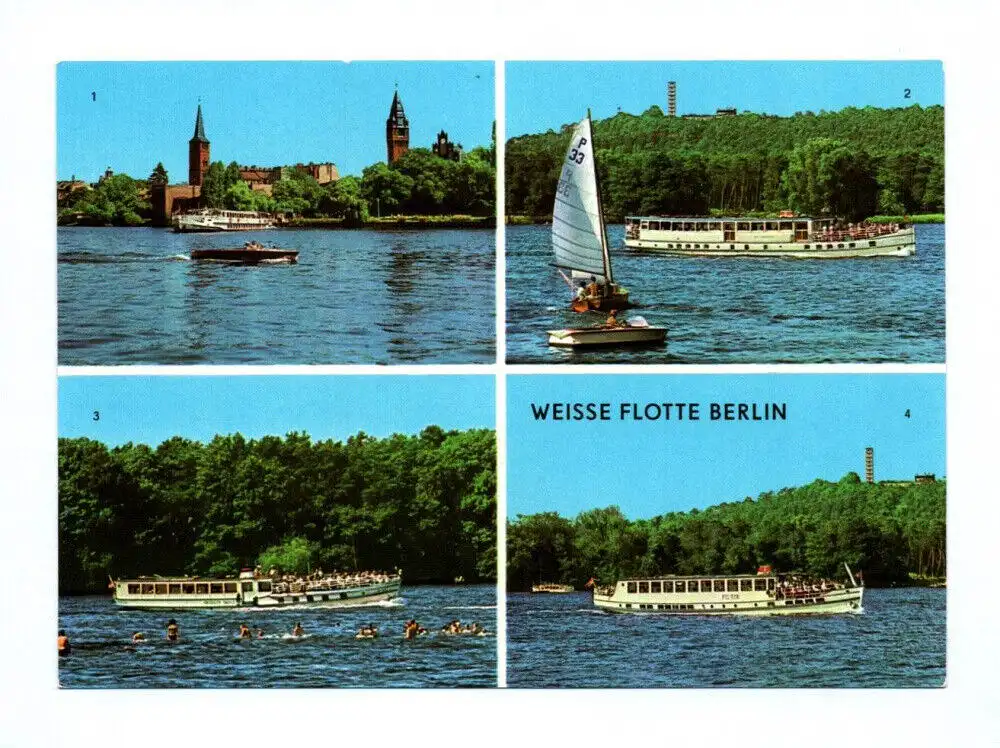 Ak Weiße Flotte Berlin 1981 Im Köpenicker Becken