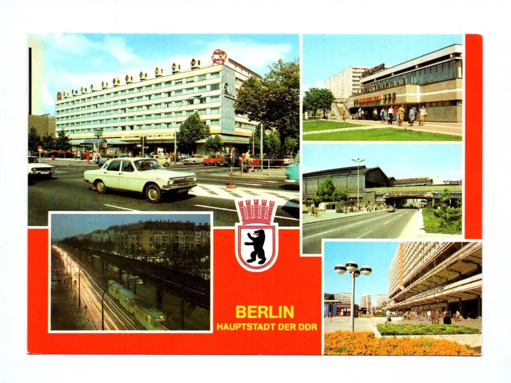 Ak Interhotel Unter den Linden 1982 Berlin Rathausstraße