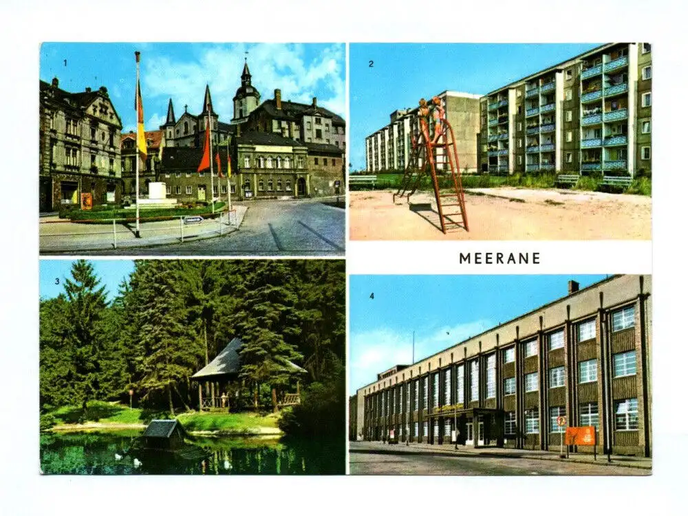 Ak Meerane 1975 Ernst Thälmann Platz Karl Liebknecht Haus