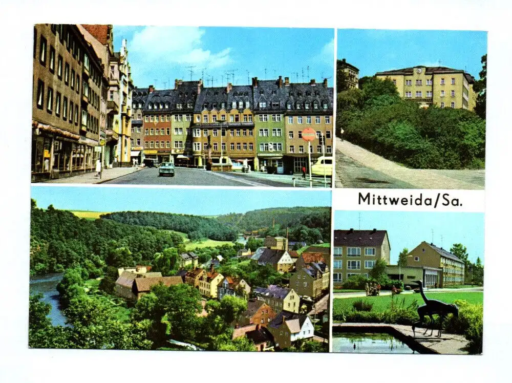 Ak Mittweida Sachsen 1978 Markt Ingenieurhochschule