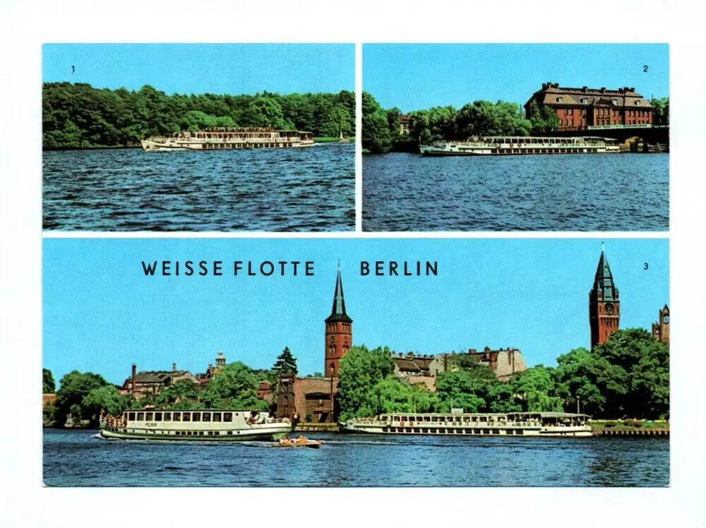 Ak Weiße Flotte Berlin 1981 Luxusschiff auf dem Langen See