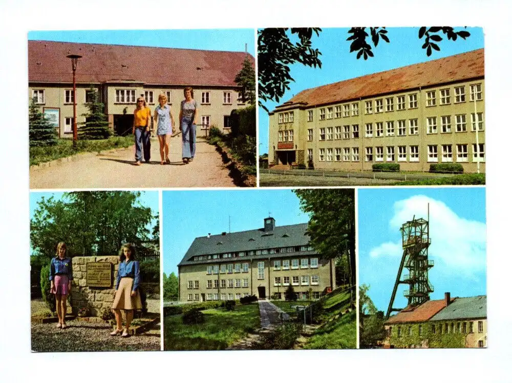 Ak Freiberg Betriebsschule des VEB Bergbau und Hüttenkombinat 1984