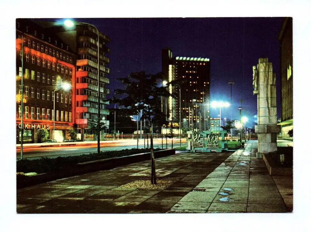 Ak Karl Marx Stadt 1980 Blick an die Karl Marx Allee