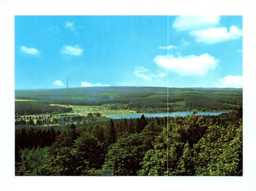 Ak Naherholungszentrum Greifensteingebiet 1981 Blick zum Greifenbachtauweiher