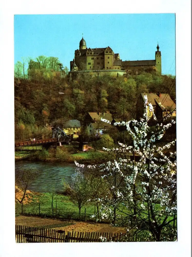 Ak Rochsburg über Rochlitz 1980 Blick zur Burg