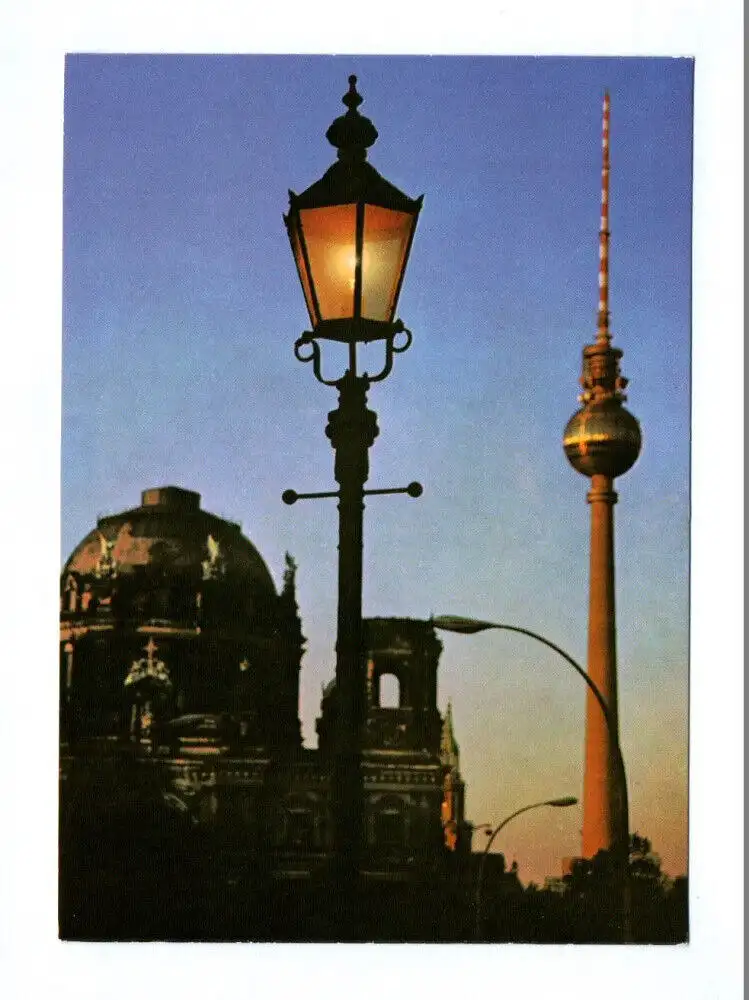 Ak Berlin Hauptstadt der DDR 1974 Fernseh UKW Turm und Berliner Dom