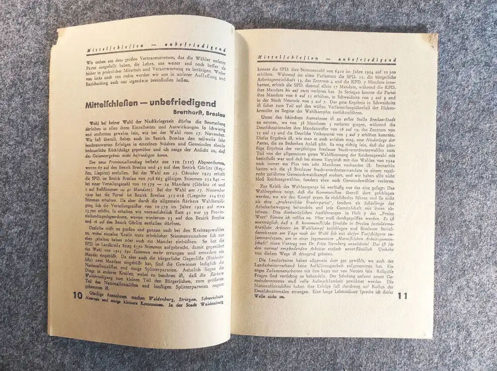 Das freie Wort Heft 9 Dezember 1929 Kritik der Wahlen