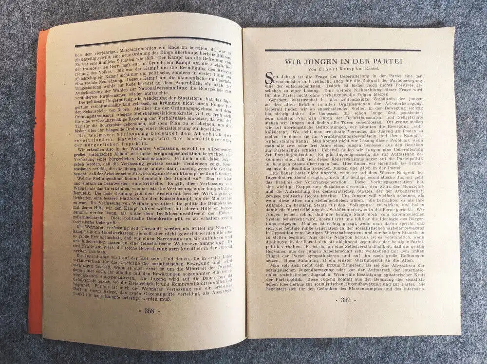 Jung sozialistische Blätter Dezember 1929 Heft 12