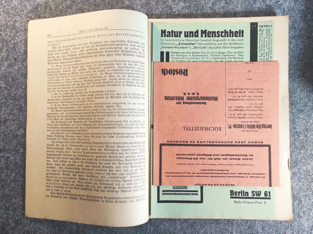 Arbeiter Jugend November Heft 1925 Der Parteitag in Heidelberg