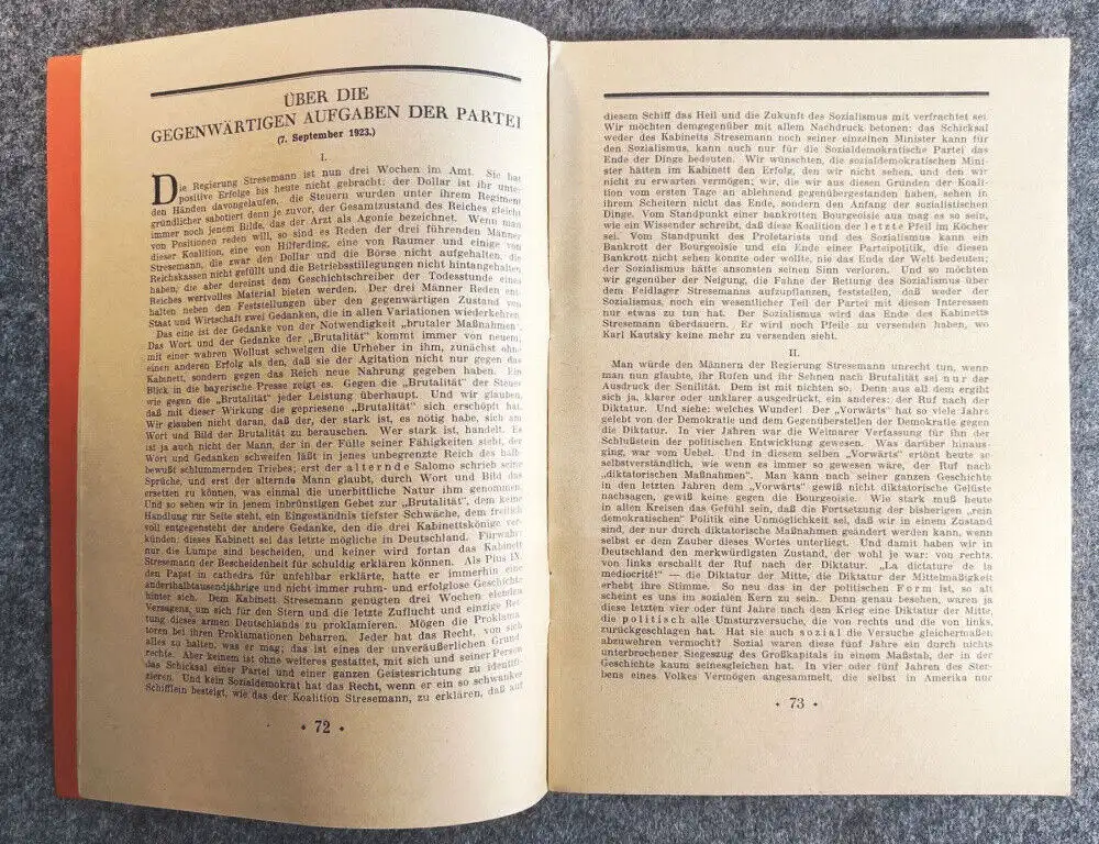 Jung sozialistische Blätter Paul Levi Heft März 1930