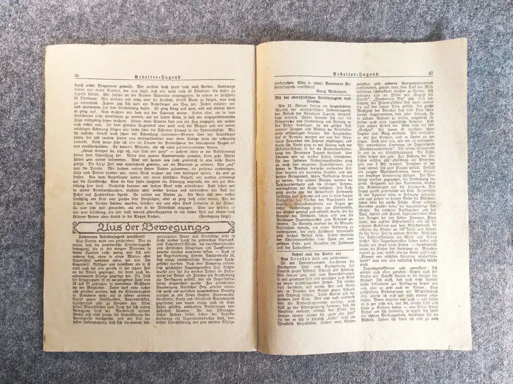 Arbeiter Jugend Heft 3 März 1923 An die Arbeiterjugend aller Länder