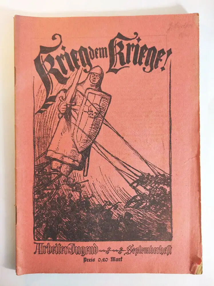 Krieg im Kriege Arbeiter Jugend Septemberheft 1924 Heft 9