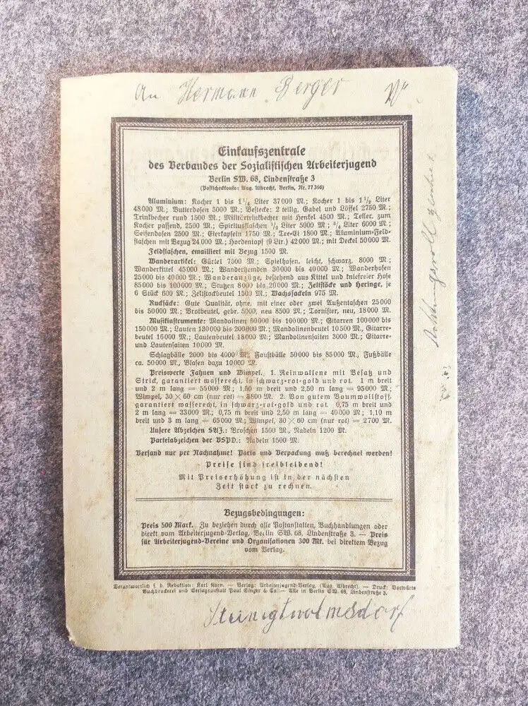 Arbeiter Jugend Heft 7 Juli 1923 Auf nach Nürnberg 15 Jahrgang