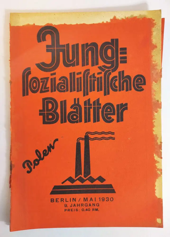 Jung sozialistische Blätter Polen Heft Mai 1930