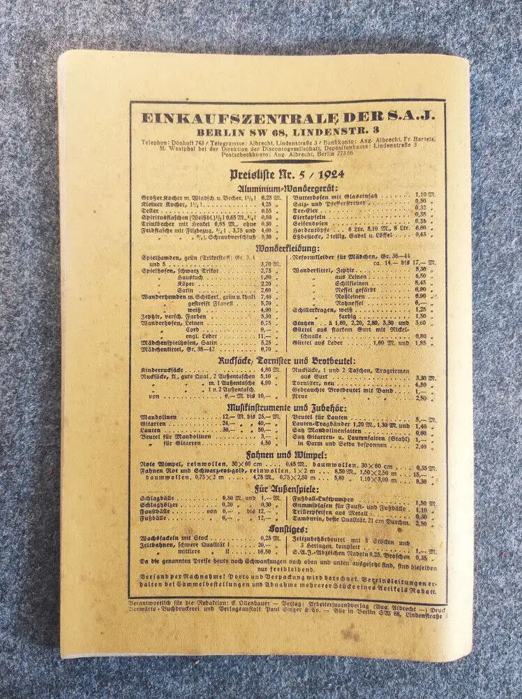 Arbeiter Jugend Heft 5 Aufruf zum ersten Mai 1924