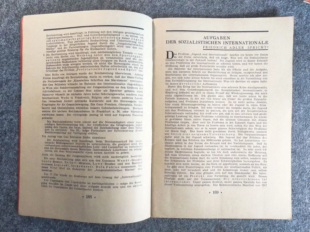 Heft 8 Jahrgang Jung sozialistische Blätter 1929
