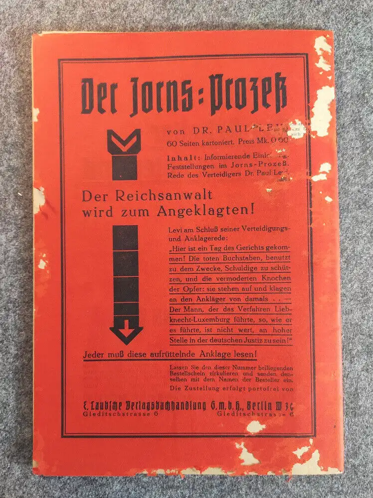 Heft 8 Jahrgang Jung sozialistische Blätter 1929